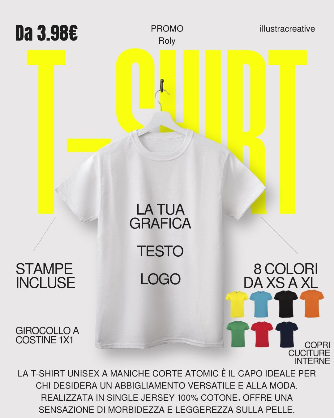 T-shirt personalizzabile